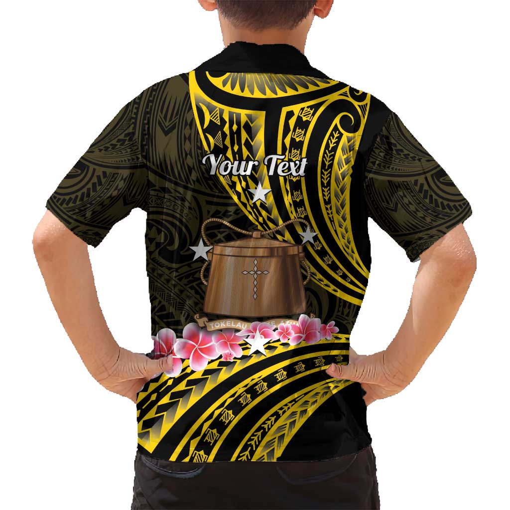 Personalised Tokelau Tokehega Day Family Matching Summer Maxi Dress and Hawaiian Shirt Tokelauan Tatau Black Color LT14 - Polynesian Pride