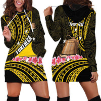 Personalised Tokelau Tokehega Day Hoodie Dress Tokelauan Tatau Black Color LT14 - Polynesian Pride