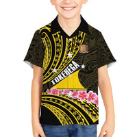 Personalised Tokelau Tokehega Day Kid Hawaiian Shirt Tokelauan Tatau Black Color LT14 Kid Black - Polynesian Pride