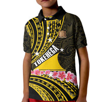 Personalised Tokelau Tokehega Day Kid Polo Shirt Tokelauan Tatau Black Color LT14 Kid Black - Polynesian Pride