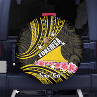 Personalised Tokelau Tokehega Day Spare Tire Cover Tokelauan Tatau Black Color LT14 No hole Black - Polynesian Pride