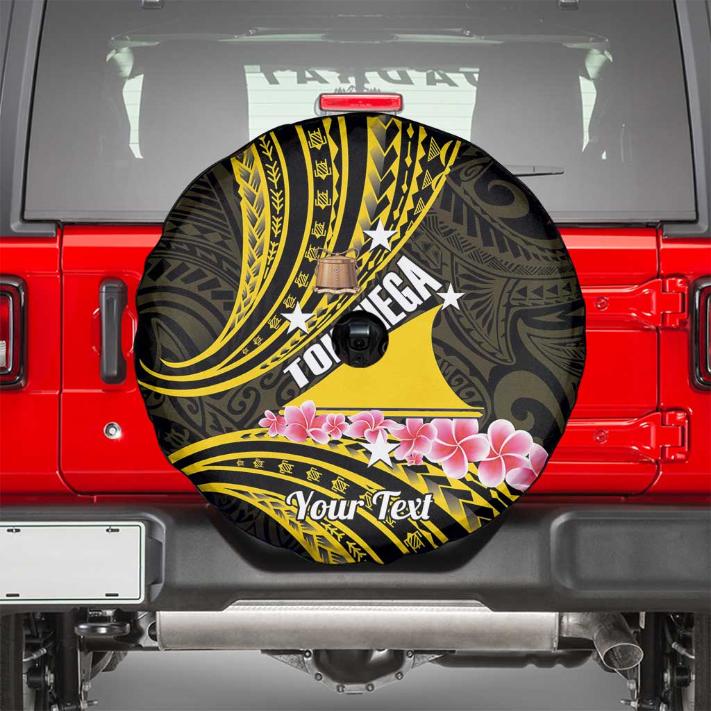 Personalised Tokelau Tokehega Day Spare Tire Cover Tokelauan Tatau Black Color LT14 - Polynesian Pride