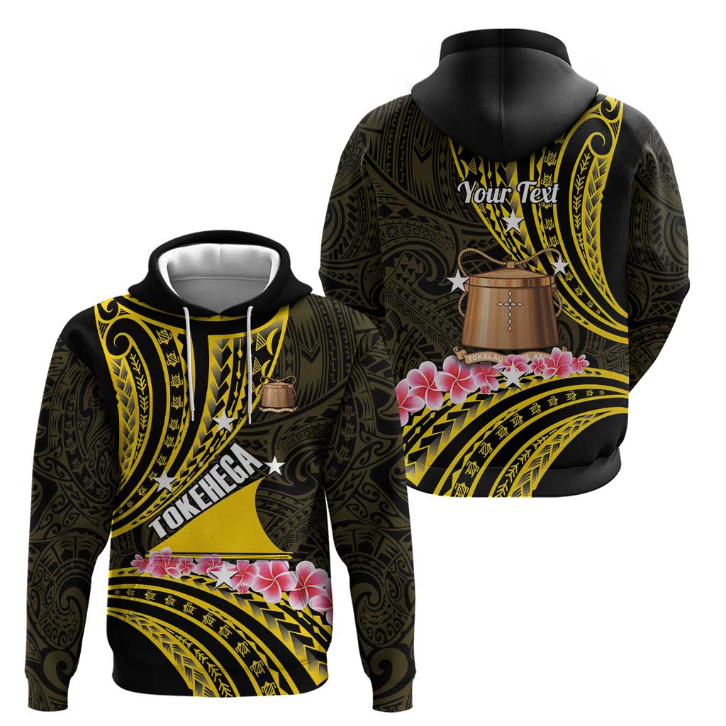 Personalised Tokelau Tokehega Day Zip Hoodie Tokelauan Tatau Black Color - Polynesian Pride