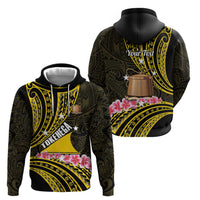 Personalised Tokelau Tokehega Day Zip Hoodie Tokelauan Tatau Black Color - Polynesian Pride