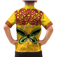 Personalised Tufi Tapa and Tattoo Festival Family Matching Mermaid Dress and Hawaiian Shirt PNG Oro Butterfly Tapa Pattern LT14 - Polynesian Pride
