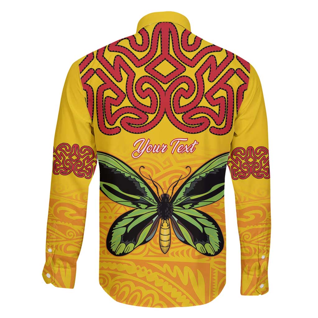 Personalised Tufi Tapa and Tattoo Festival Family Matching Off Shoulder Short Dress and Hawaiian Shirt PNG Oro Butterfly Tapa Pattern LT14 - Polynesian Pride