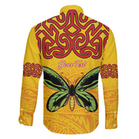 Personalised Tufi Tapa and Tattoo Festival Family Matching Puletasi and Hawaiian Shirt PNG Oro Butterfly Tapa Pattern LT14 - Polynesian Pride
