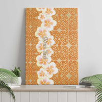 Personalised Tufi Tapa and Tattoo Festival Canvas Wall Art Oro Tapa Cloth With Plumeria LT14 - Polynesian Pride