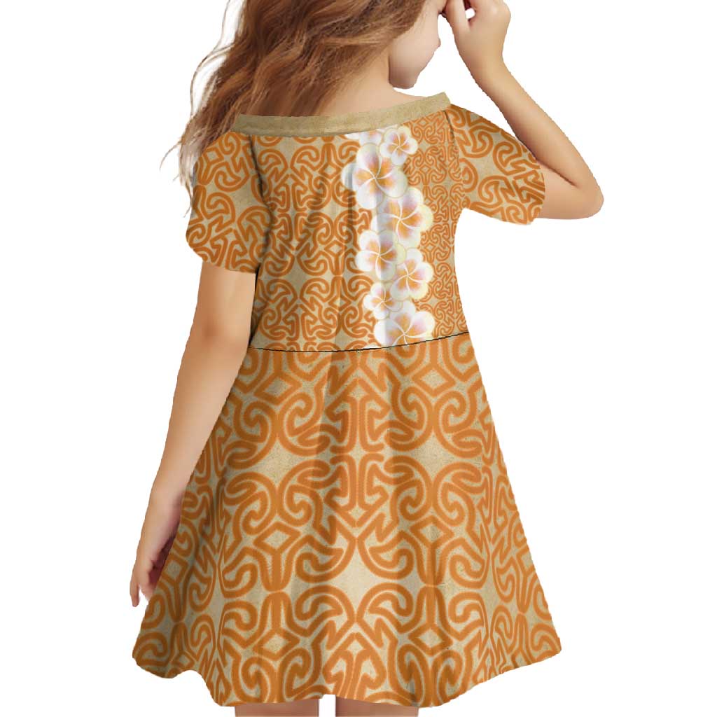 Personalised Tufi Tapa and Tattoo Festival Family Matching Off Shoulder Maxi Dress and Hawaiian Shirt Oro Tapa Cloth With Plumeria LT14 - Polynesian Pride