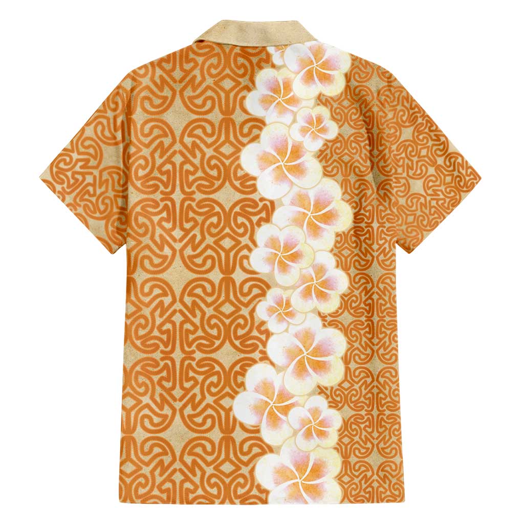 Personalised Tufi Tapa and Tattoo Festival Family Matching Short Sleeve Bodycon Dress and Hawaiian Shirt Oro Tapa Cloth With Plumeria LT14 - Polynesian Pride
