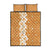 Personalised Tufi Tapa and Tattoo Festival Quilt Bed Set Oro Tapa Cloth With Plumeria - Polynesian Pride