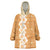 Personalised Tufi Tapa and Tattoo Festival Wearable Blanket Hoodie Oro Tapa Cloth With Plumeria - Polynesian Pride