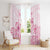 Personalised Polynesia Breast Cancer Awareness Window Curtain No One Fights Alone Turtle Ribbon - White Version