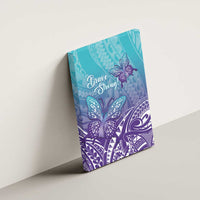 Polynesia Suicide Prevention Month Canvas Wall Art Butterfly Purple And Teal Ribbon Tomorrow Needs You LT14 - Polynesian Pride