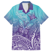 Polynesia Suicide Prevention Month Hawaiian Shirt Butterfly Purple And Teal Ribbon Tomorrow Needs You LT14 Teal - Polynesian Pride