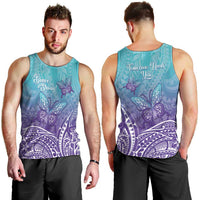 Polynesia Suicide Prevention Month Men Tank Top Butterfly Purple And Teal Ribbon Tomorrow Needs You