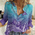 Polynesia Suicide Prevention Month Women Casual Shirt Butterfly Purple And Teal Ribbon Tomorrow Needs You