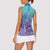 Polynesia Suicide Prevention Month Women Sleeveless Polo Shirt Butterfly Purple And Teal Ribbon Tomorrow Needs You