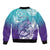 Personalised New Zealand Suicide Prevention Month Bomber Jacket You Matter NZ Fern With Maori Koru Lizard