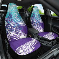 Personalised New Zealand Suicide Prevention Month Car Seat Cover You Matter NZ Fern With Maori Koru Lizard LT14 One Size Teal - Polynesian Pride