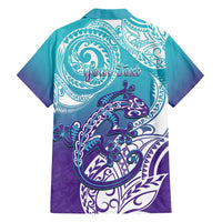 Personalised New Zealand Suicide Prevention Month Family Matching Off Shoulder Maxi Dress and Hawaiian Shirt You Matter NZ Fern With Maori Koru Lizard LT14 - Polynesian Pride