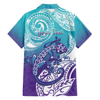 Personalised New Zealand Suicide Prevention Month Family Matching Puletasi and Hawaiian Shirt You Matter NZ Fern With Maori Koru Lizard LT14 - Polynesian Pride