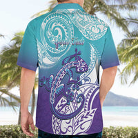 Personalised New Zealand Suicide Prevention Month Hawaiian Shirt You Matter NZ Fern With Maori Koru Lizard LT14 - Polynesian Pride