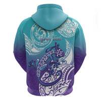 Personalised New Zealand Suicide Prevention Month Hoodie You Matter NZ Fern With Maori Koru Lizard LT14 - Polynesian Pride
