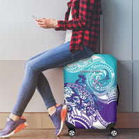 Personalised New Zealand Suicide Prevention Month Luggage Cover You Matter NZ Fern With Maori Koru Lizard LT14 - Polynesian Pride