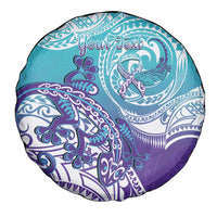 Personalised New Zealand Suicide Prevention Month Spare Tire Cover You Matter NZ Fern With Maori Koru Lizard LT14 - Polynesian Pride