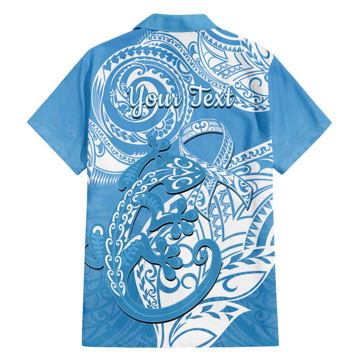 Personalised New Zealand Autism Awareness Family Matching Off The Shoulder Long Sleeve Dress and Hawaiian Shirt NZ Fern With Maori Koru Lizard LT14 - Polynesian Pride