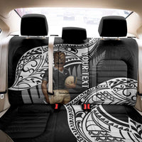 Custom New Zealand Silver Fern Rugby Back Car Seat Cover 2024 Aotearoa Maori Mascot Go All Black LT14 - Polynesian Pride