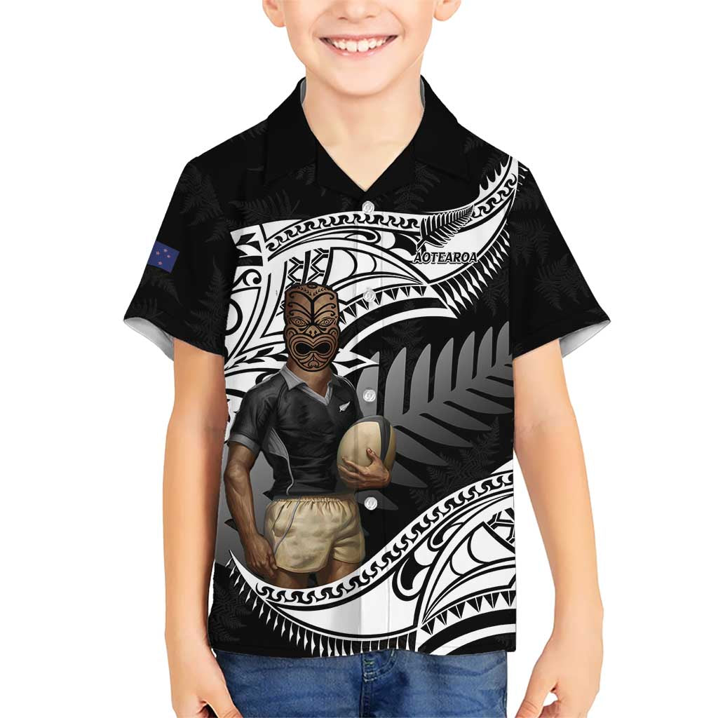 Custom New Zealand Silver Fern Rugby Hawaiian Shirt 2024 Aotearoa Maori Mascot Go All Black LT14 - Polynesian Pride