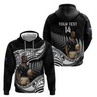 Custom New Zealand Silver Fern Rugby Hoodie 2024 Aotearoa Maori Mascot Go All Black LT14 - Polynesian Pride