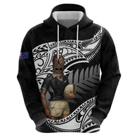 Custom New Zealand Silver Fern Rugby Hoodie 2024 Aotearoa Maori Mascot Go All Black LT14 - Polynesian Pride