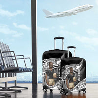 Custom New Zealand Silver Fern Rugby Luggage Cover 2024 Aotearoa Maori Mascot Go All Black LT14 - Polynesian Pride