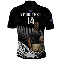Custom New Zealand Silver Fern Rugby Polo Shirt 2024 Aotearoa Maori Mascot Go All Black LT14 - Polynesian Pride