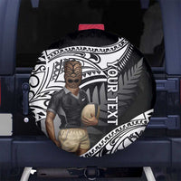 Custom New Zealand Silver Fern Rugby Spare Tire Cover 2024 Aotearoa Maori Mascot Go All Black LT14 - Polynesian Pride