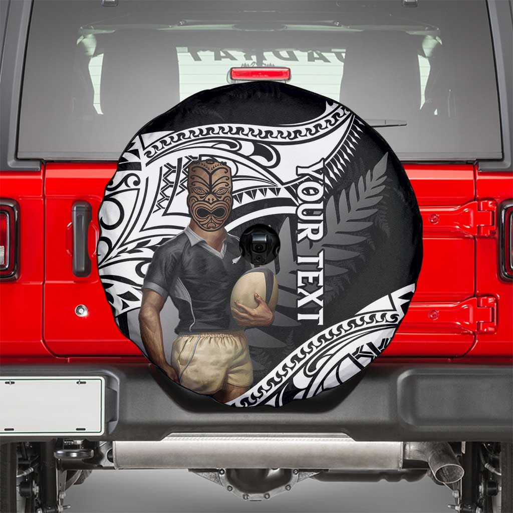 Custom New Zealand Silver Fern Rugby Spare Tire Cover 2024 Aotearoa Maori Mascot Go All Black LT14 - Polynesian Pride