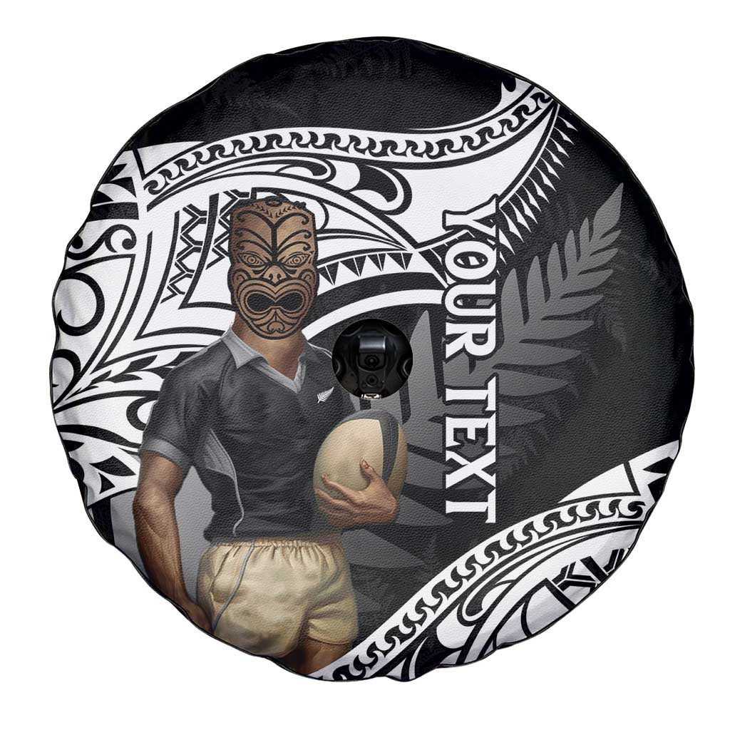Custom New Zealand Silver Fern Rugby Spare Tire Cover 2024 Aotearoa Maori Mascot Go All Black LT14 - Polynesian Pride