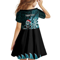 Personalised New Zealand Darts Christmas Family Matching Mermaid Dress and Hawaiian Shirt Maori Fern Merry Dartsmas LT14 - Polynesian Pride