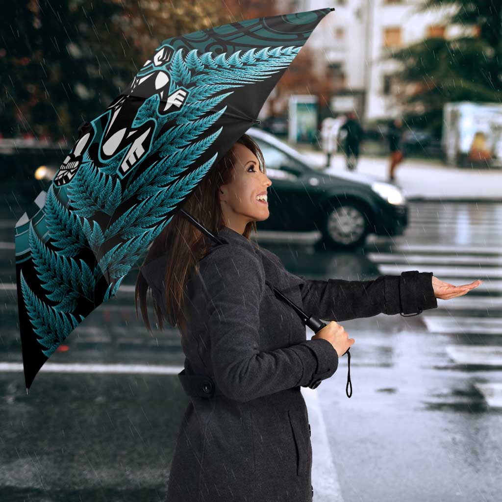 New Zealand Darts Christmas Umbrella Maori Fern Merry Dartsmas - Polynesian Pride