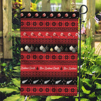 New Zealand Darts Christmas Garden Flag Merry Xmas Aotearoa Maori Red - Polynesian Pride
