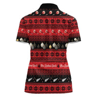 New Zealand Darts Christmas Women Polo Shirt Merry Xmas Aotearoa Maori Red LT14 - Polynesian Pride