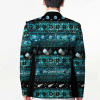 New Zealand Darts Christmas Blazer Merry Xmas Aotearoa Maori Paua Shell - Polynesian Pride