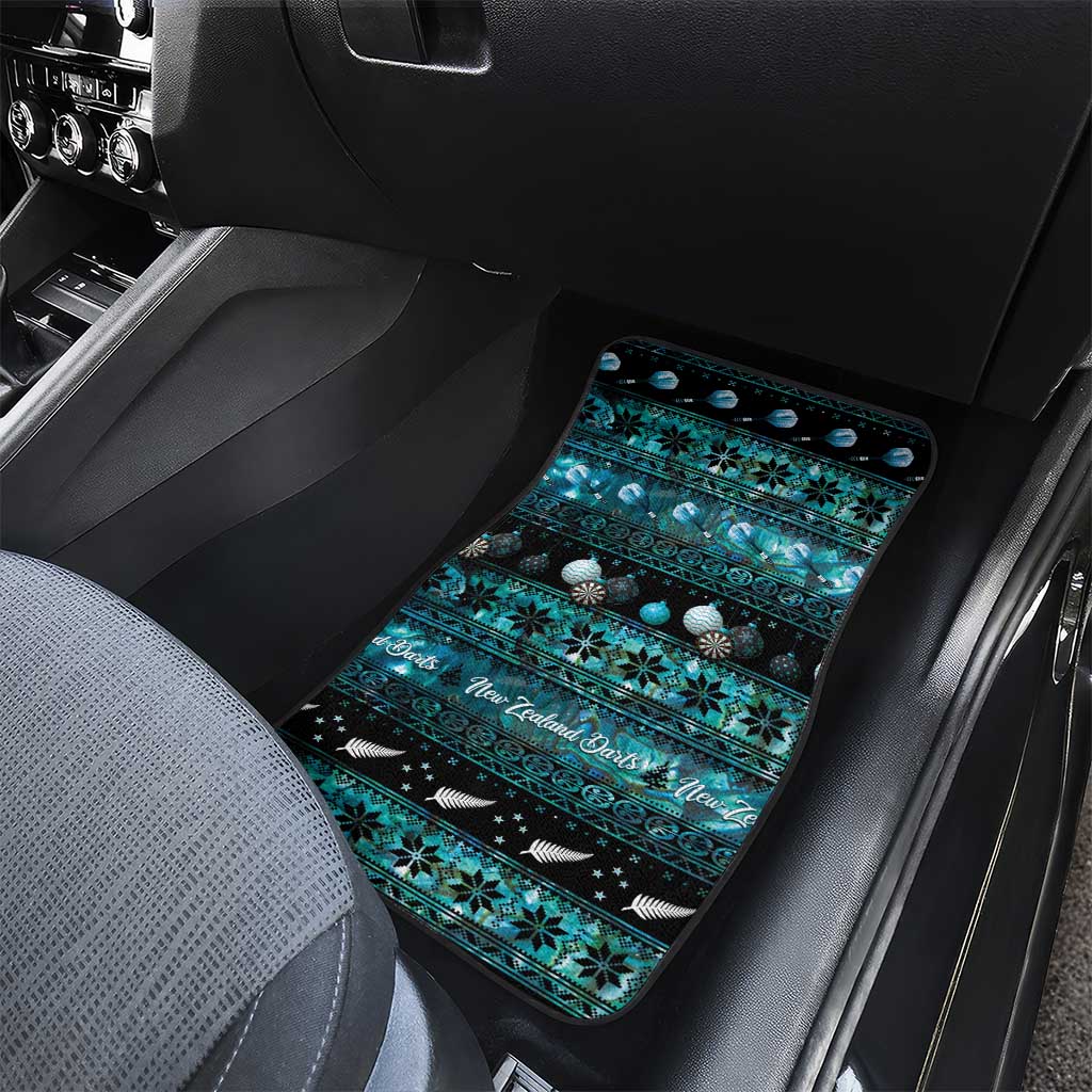 New Zealand Darts Christmas Car Mats Merry Xmas Aotearoa Maori Paua Shell - Polynesian Pride