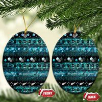 New Zealand Darts Christmas Ceramic Ornament Merry Xmas Aotearoa Maori Paua Shell - Polynesian Pride