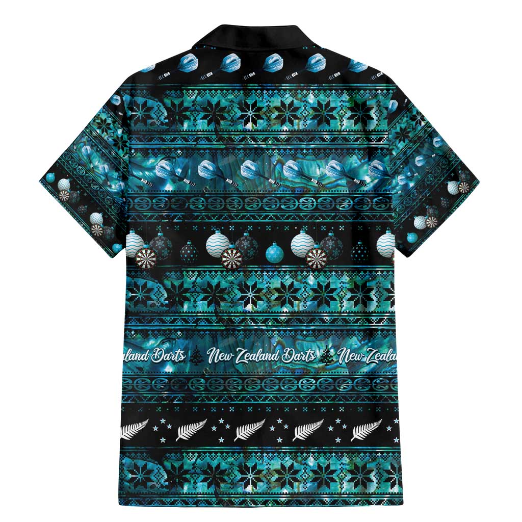 New Zealand Darts Christmas Family Matching Mermaid Dress and Hawaiian Shirt Merry Xmas Aotearoa Maori Paua Shell LT14 - Polynesian Pride