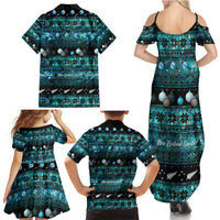 New Zealand Darts Christmas Family Matching Summer Maxi Dress and Hawaiian Shirt Merry Xmas Aotearoa Maori Paua Shell LT14 - Polynesian Pride