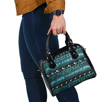 New Zealand Darts Christmas Shoulder Handbag Merry Xmas Aotearoa Maori Paua Shell - Polynesian Pride